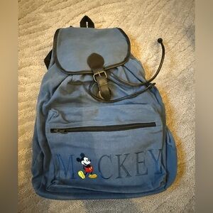 Vintage Mickey Mouse Blue Backpack